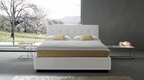 Letto matrimoniale in pelle